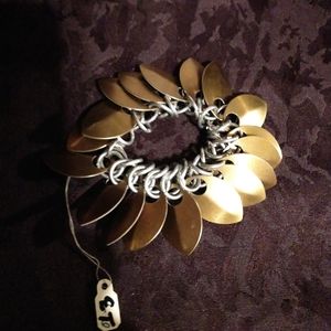 Chainmail scalemaille bracelet by Enchained Treasures